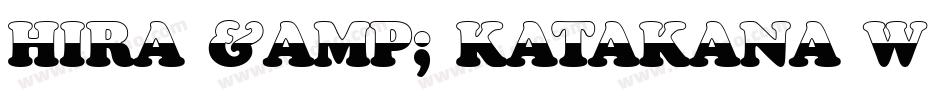Hira & Katakana W Hollow字体转换